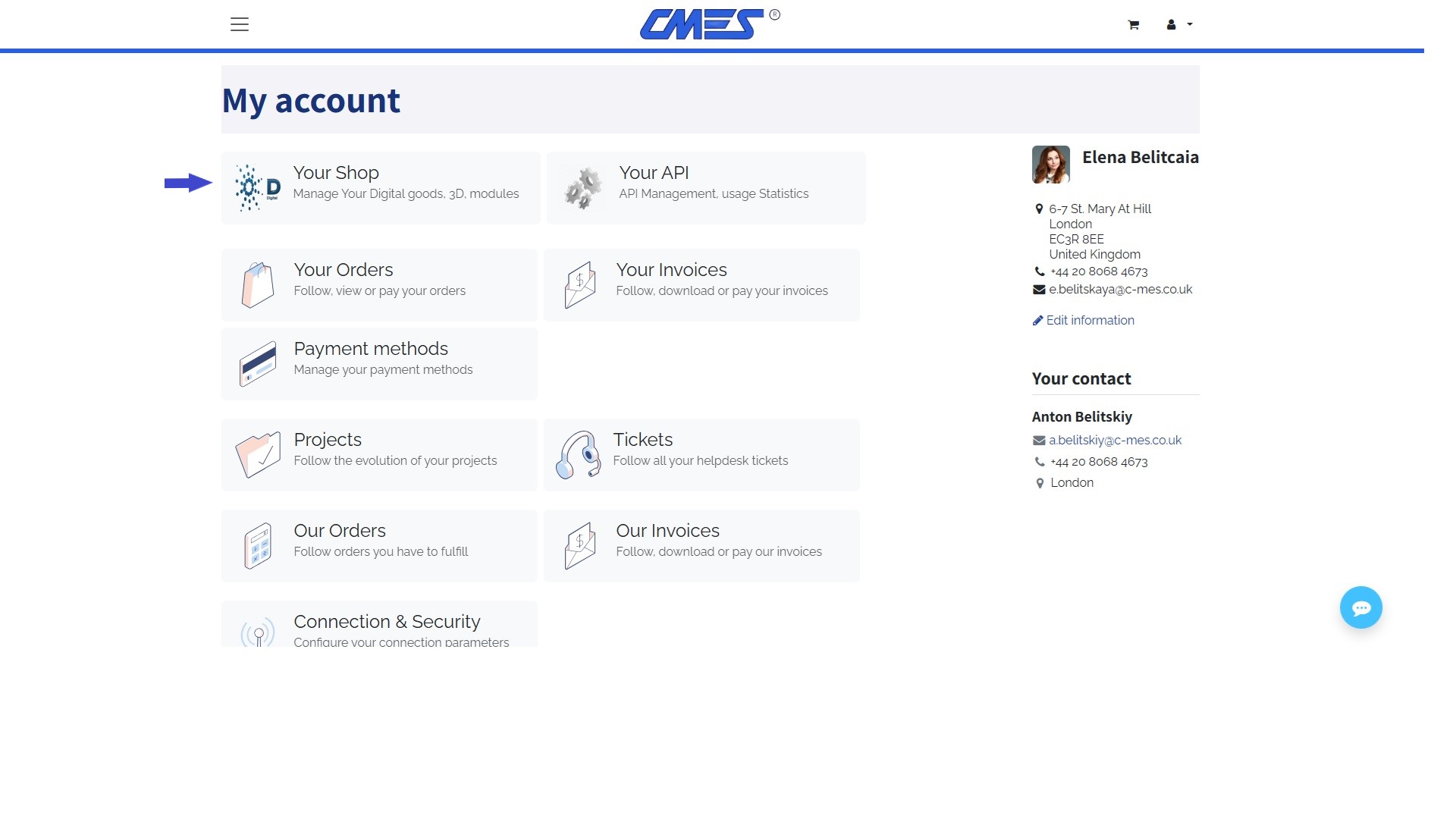 Registration example