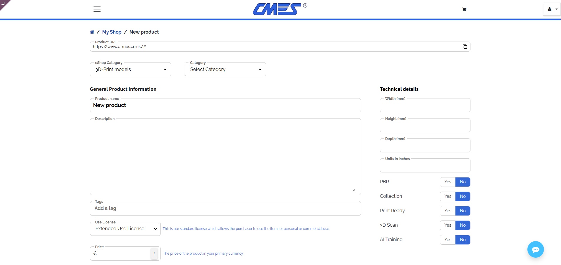 Registration example