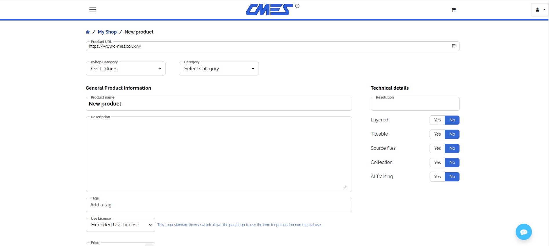Registration example