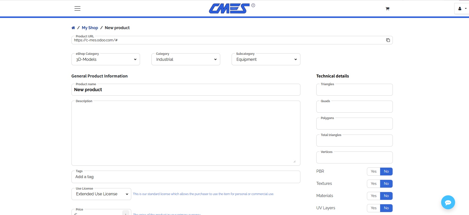 Registration example