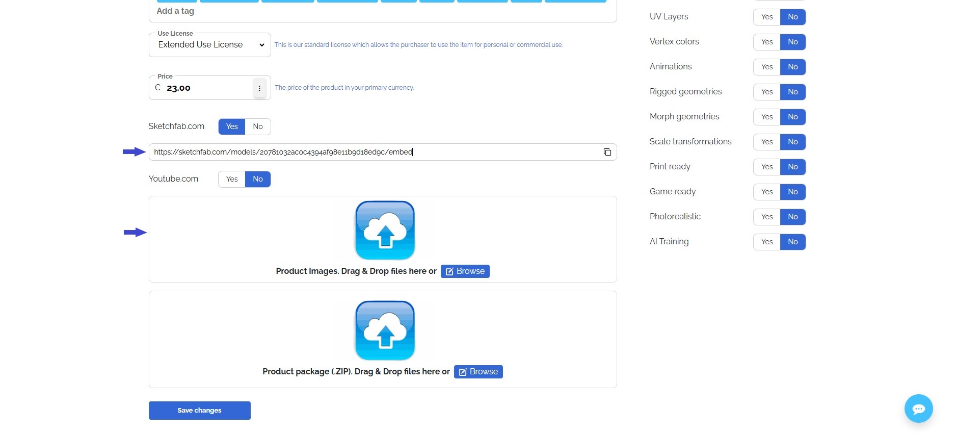 Registration example