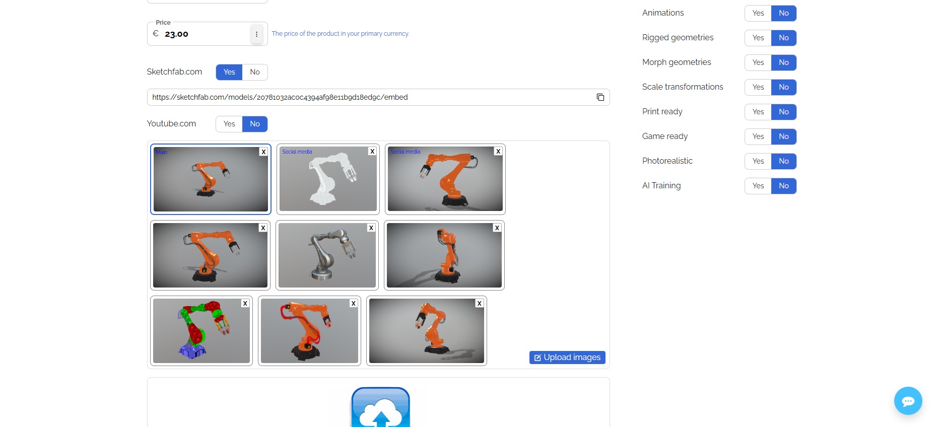 Registration example