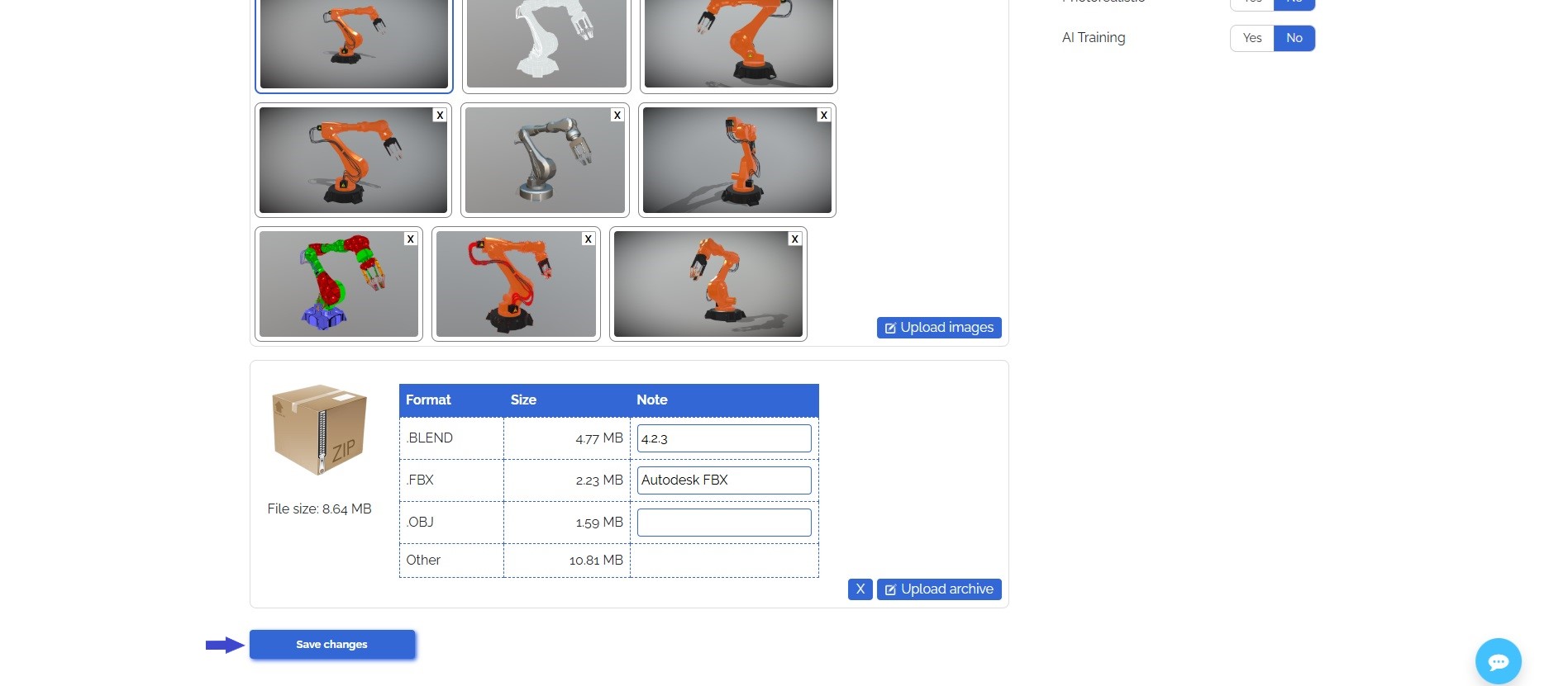 Registration example