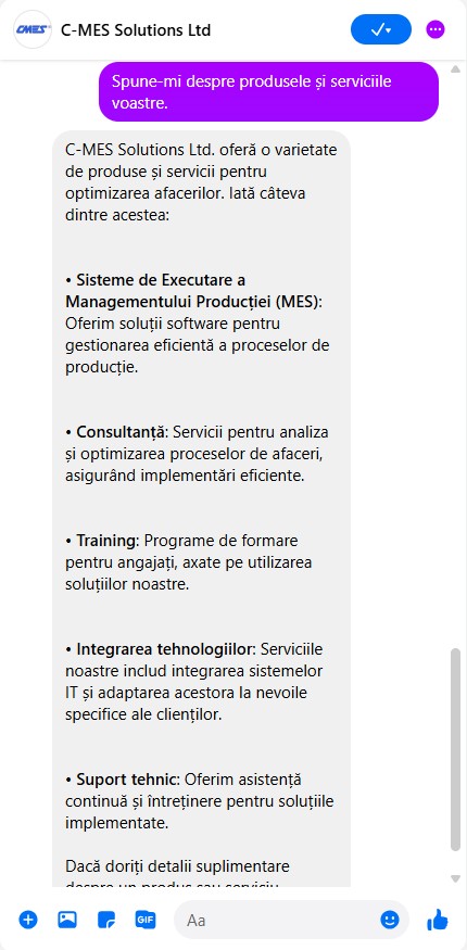 Messenger Chat Screenshot