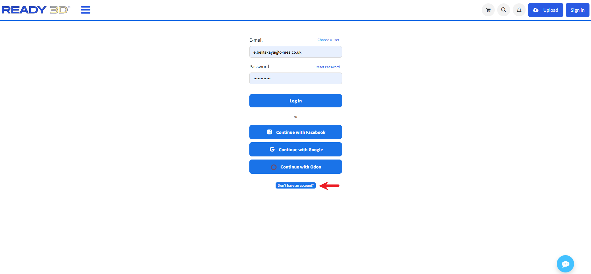 Registration example