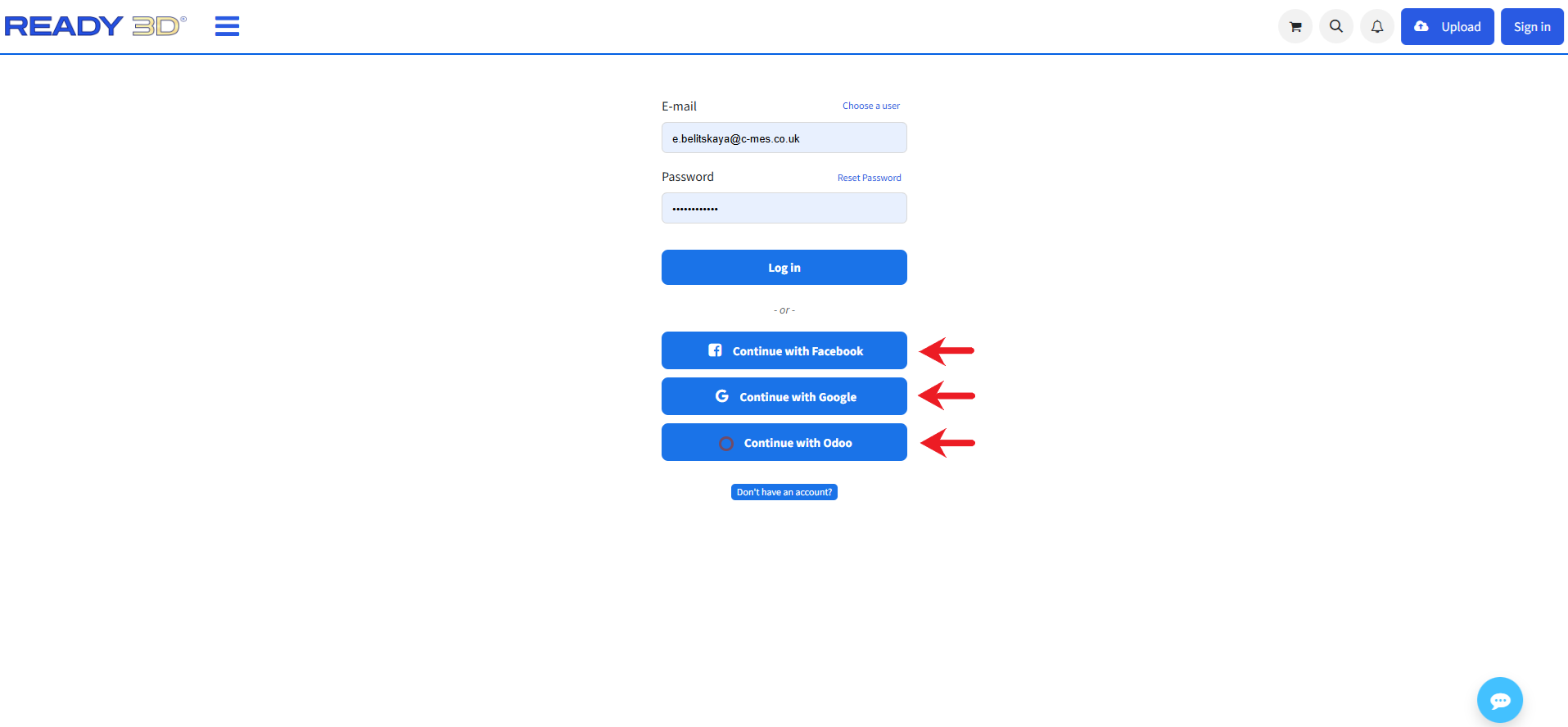 Registration example
