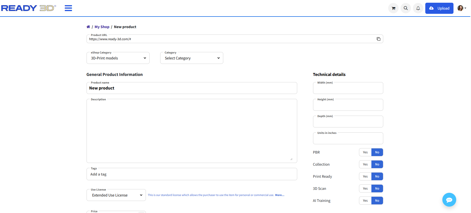 Registration example