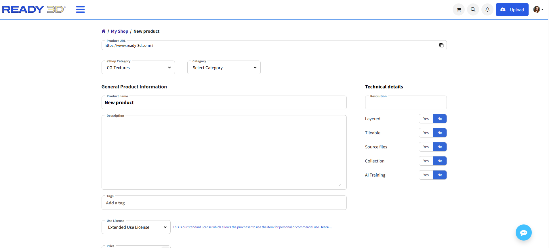 Registration example