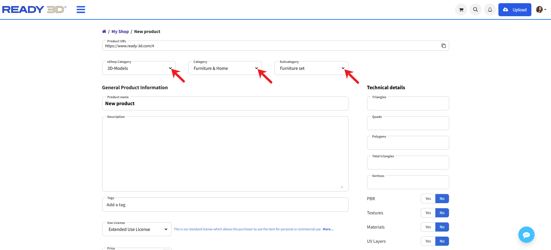 Registration example