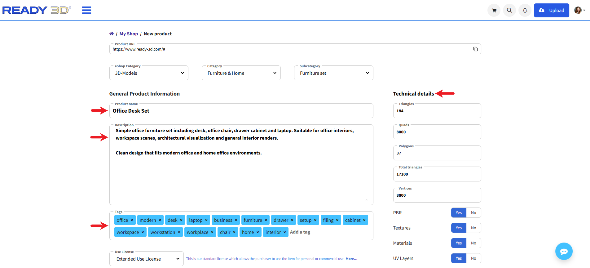 Registration example