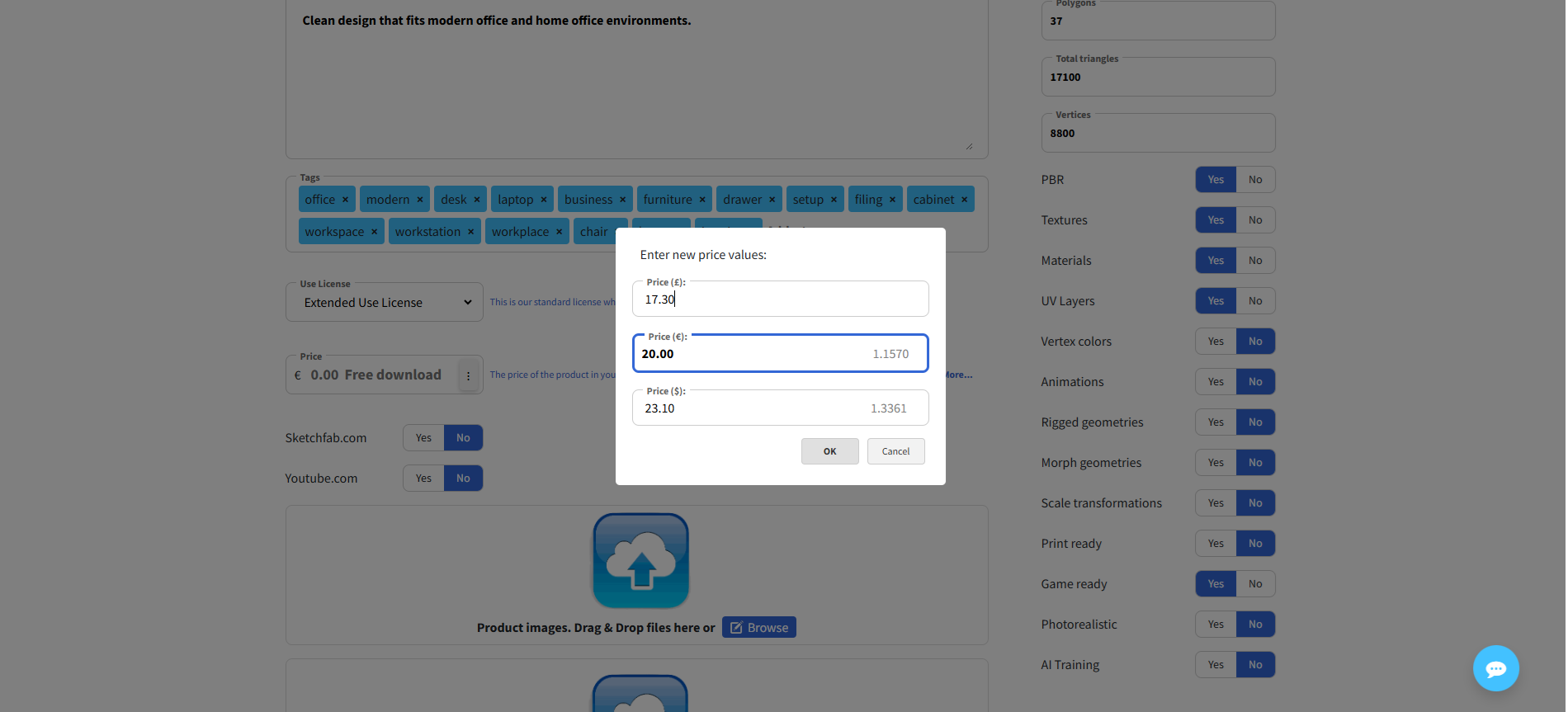 Registration example