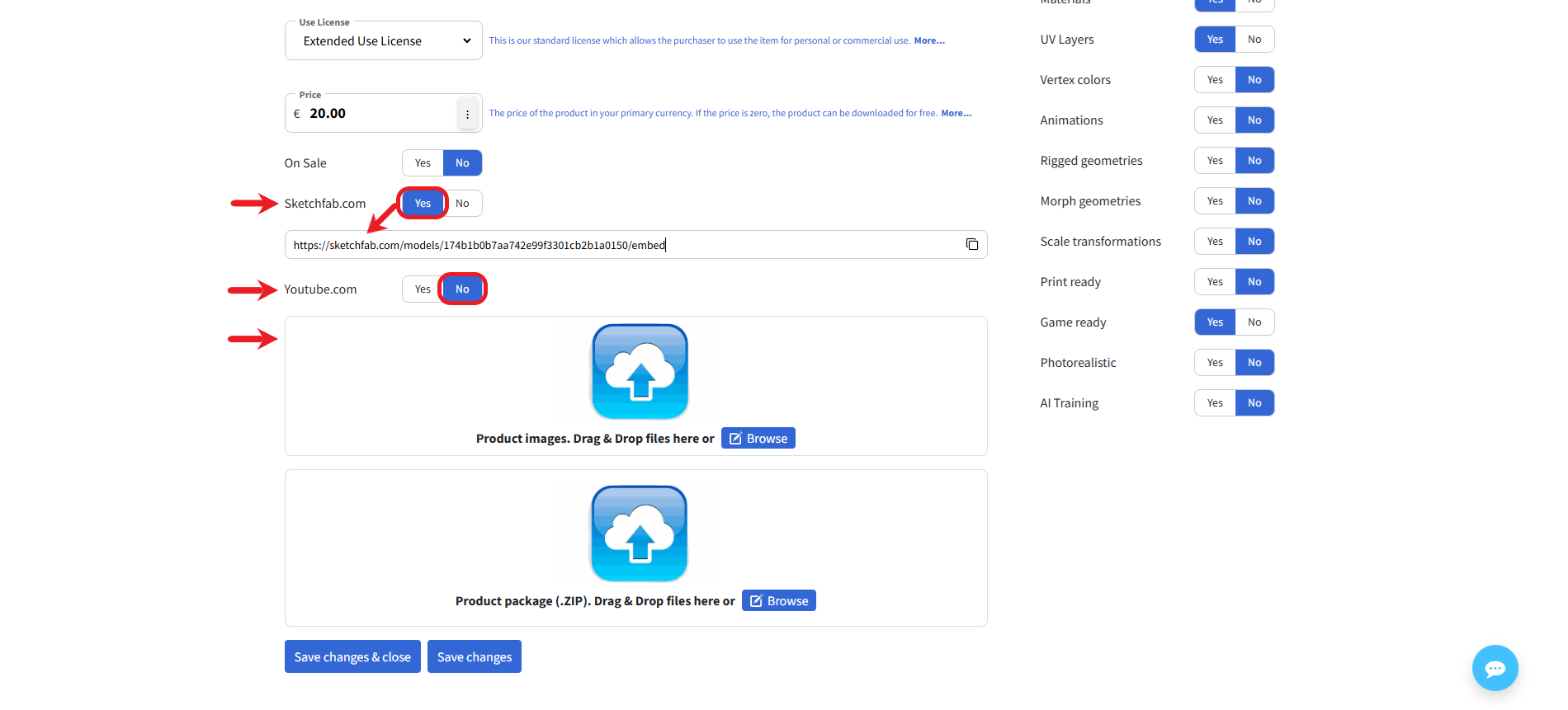 Registration example