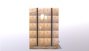 Pallets with boxes