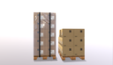 Pallets with boxes