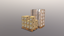 Pallets with boxes