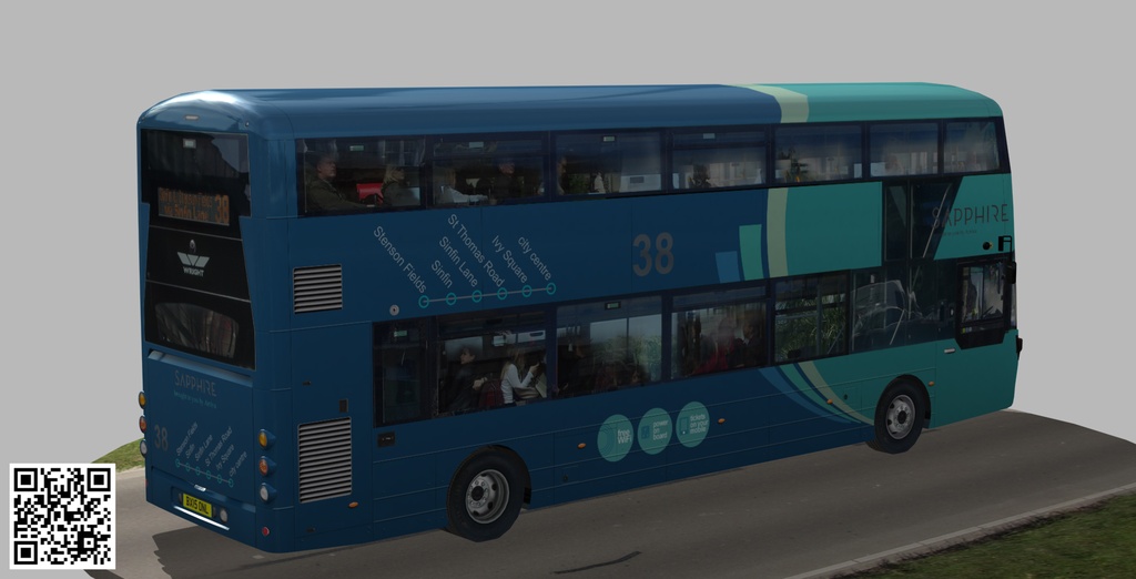 Wrightbus Streetdeck Sapphire livery