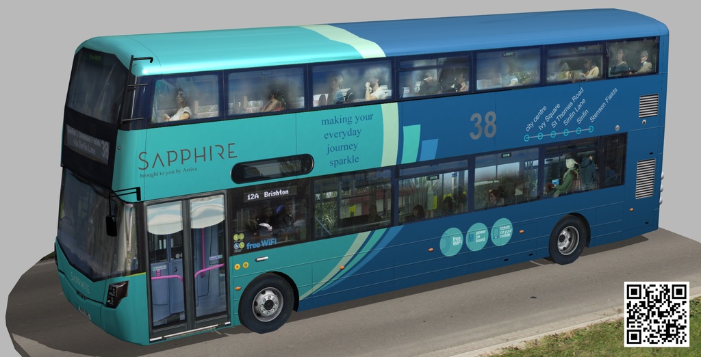 Wrightbus Streetdeck Sapphire livery