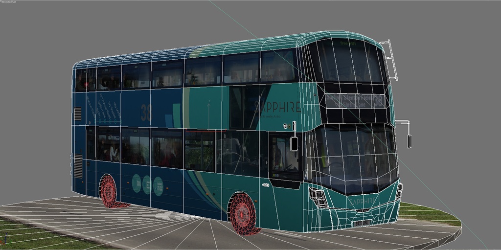 Wrightbus Streetdeck Sapphire livery