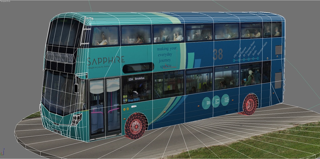Wrightbus Streetdeck Sapphire livery