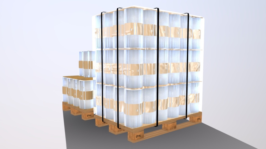 Pallets with roll film