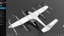 Archer Midnight EVTOL low poly