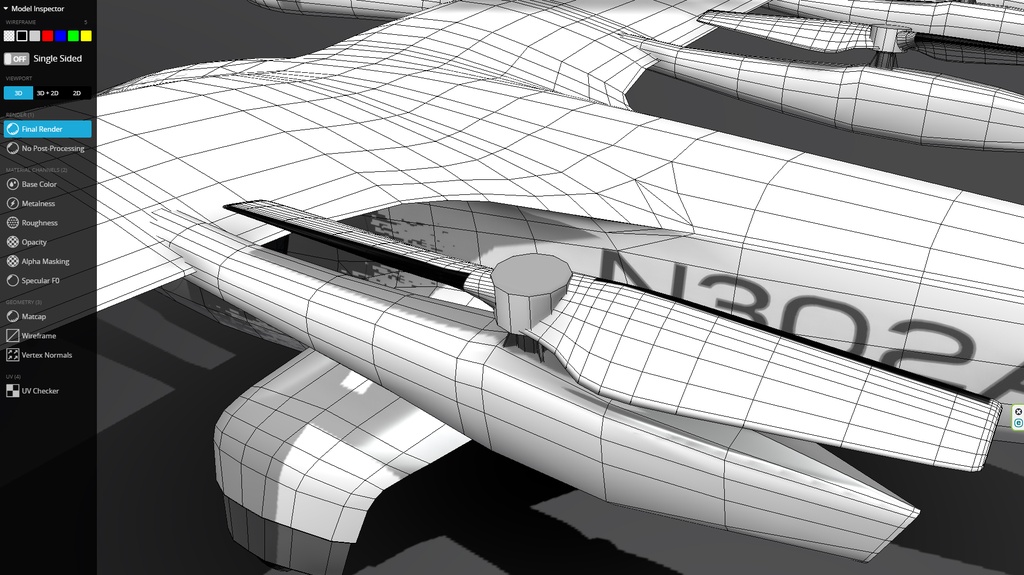 Archer Midnight EVTOL low poly