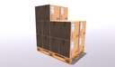 Pallet with boxes