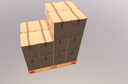 Pallet with boxes