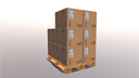 Pallet with boxes