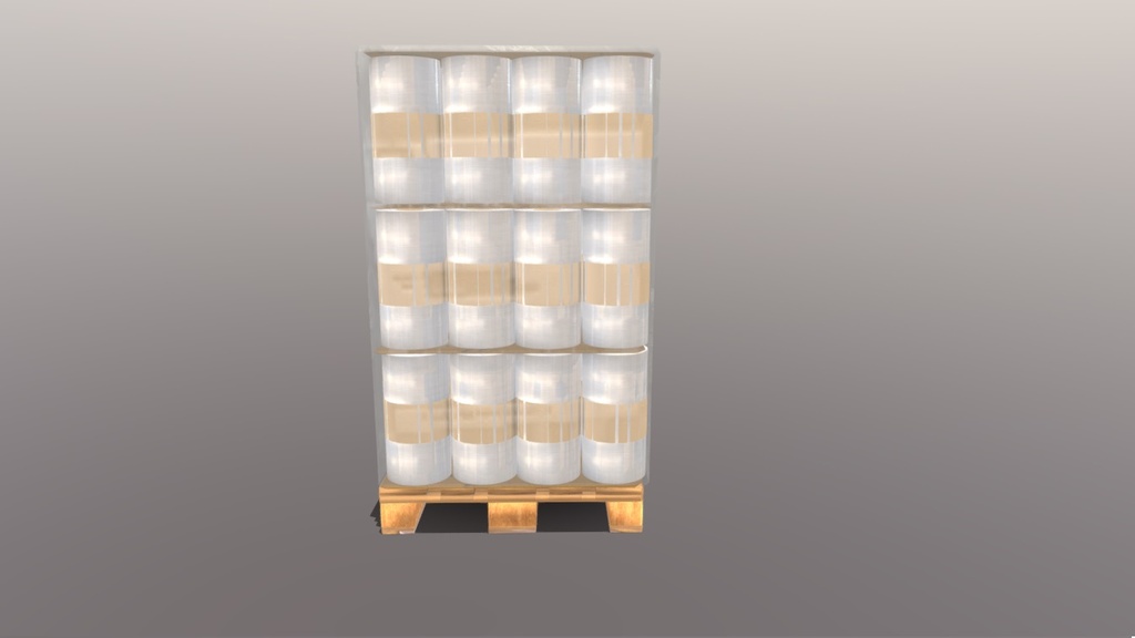 Pallet with rollfilm