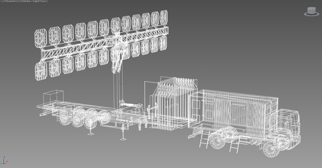 Mobile VHF-band radar AMBER-1800
