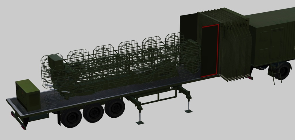 Mobile VHF-band radar AMBER-1800