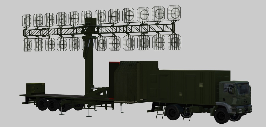 Mobile VHF-band radar AMBER-1800
