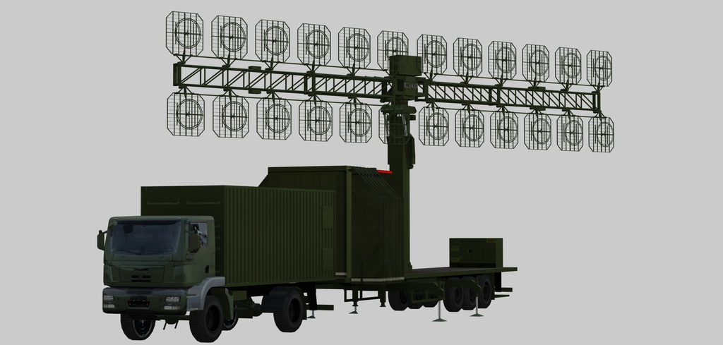 Mobile VHF-band radar AMBER-1800