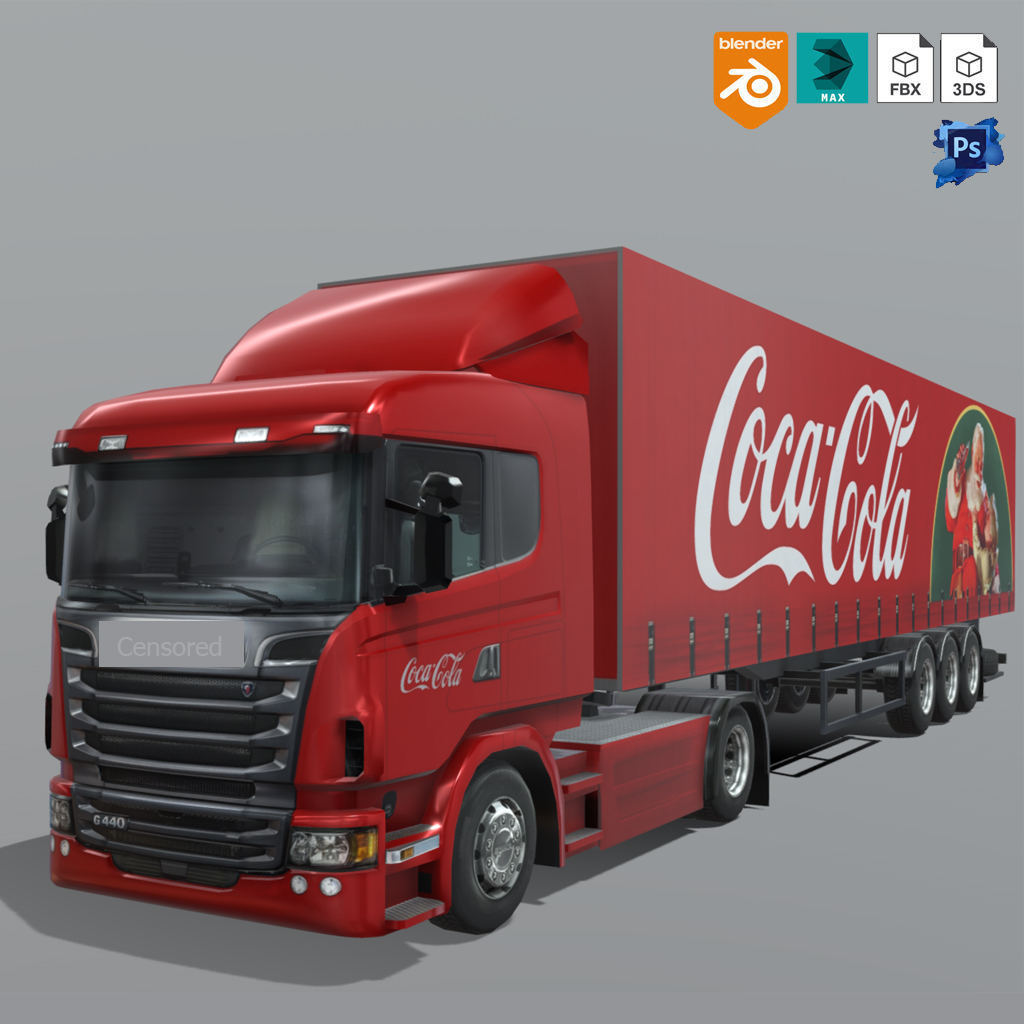 Scania Trailer Coca Cola livery