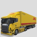 Scania Trailer DHL livery