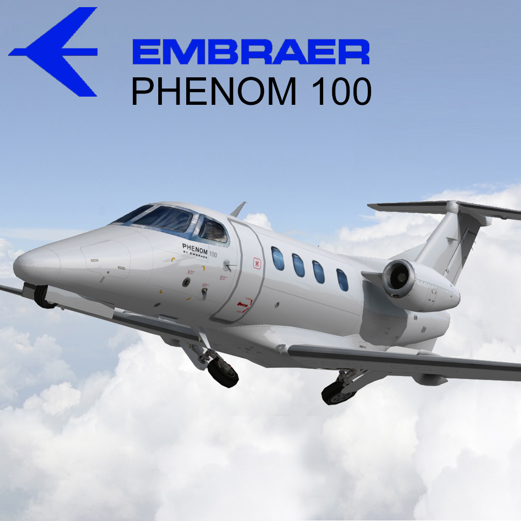 Embraer Phenom 100 Low poly Low-poly 3D model