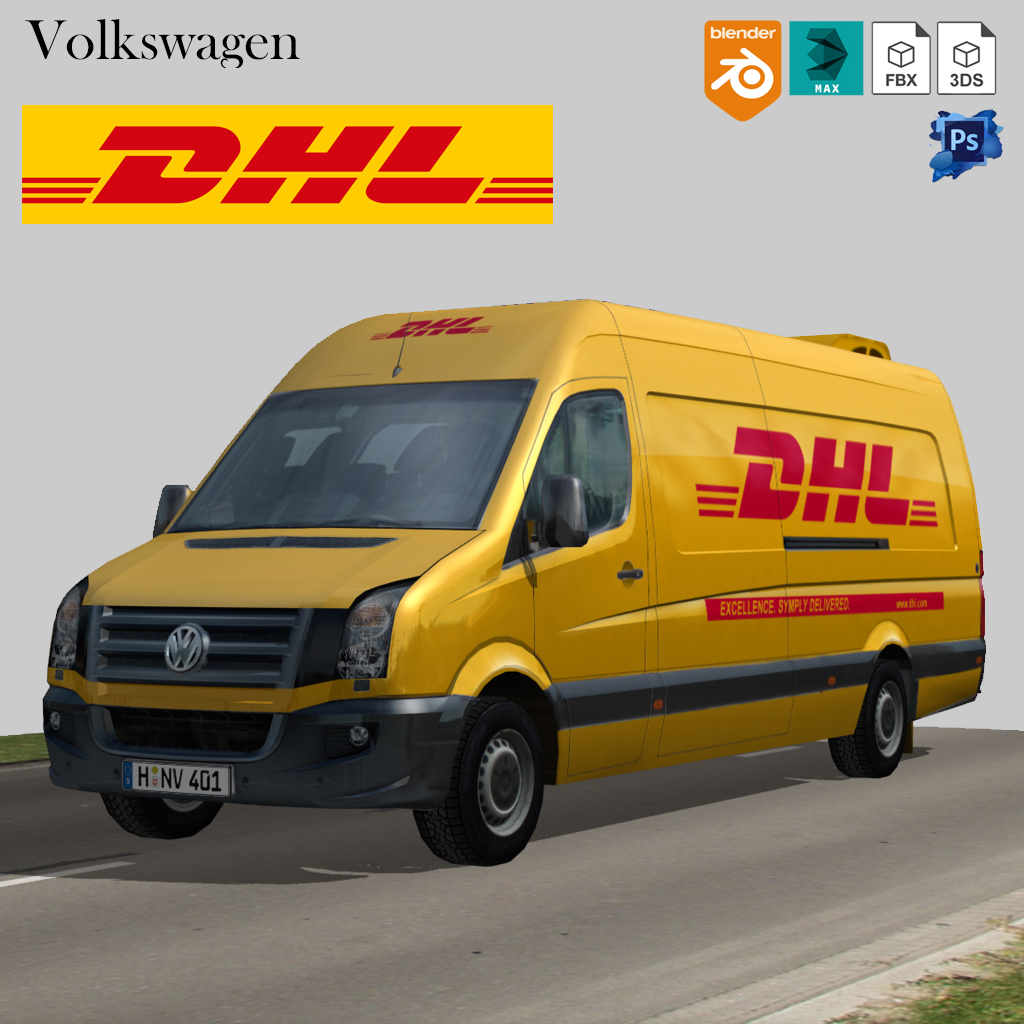 Volkswagen DHL delivery bus