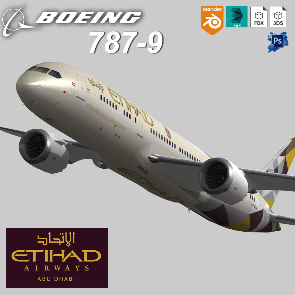 Boeing 787-9 Dreamliner Etihad livery