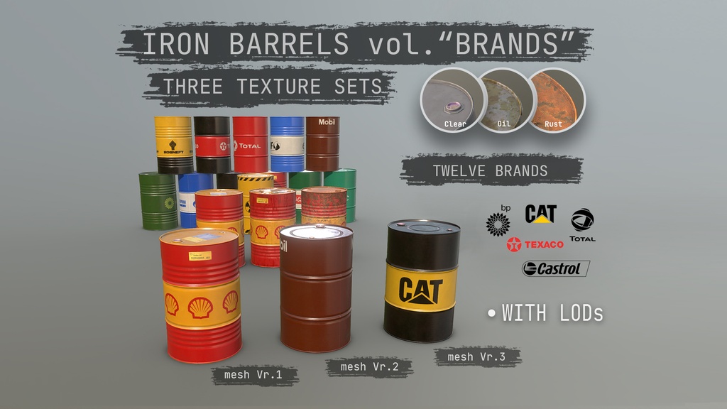 Cargo Iron Barrels 200L Brands