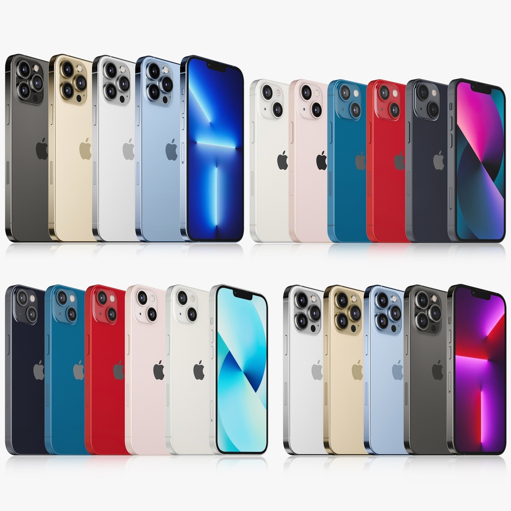 Apple iPhone 13 mini and 13 and 13 pro and 13 pro MAX All Colors