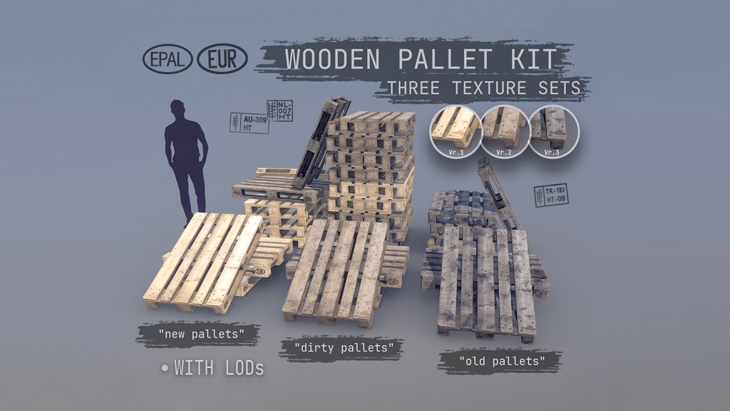 (Collection) Cargo Wood Pallets EUR EPAL