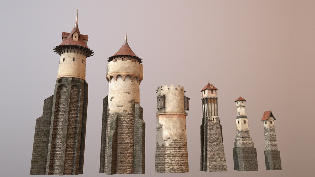 (Collection) Medieval DRAGON Towers