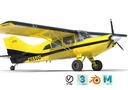 Maule light aircraft with interior