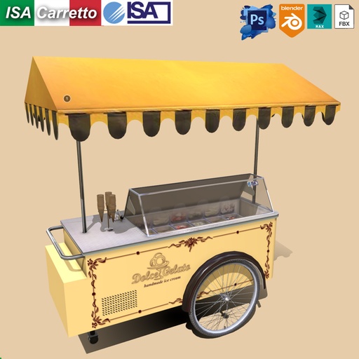 Icecream showcase ISA Carrettino