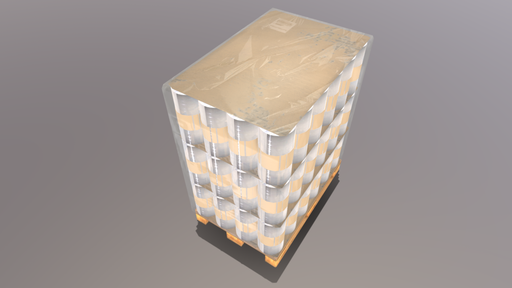Pallet with rollfilm