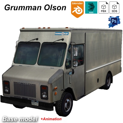 Grumman truck bare metal