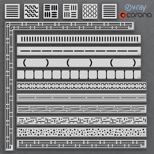 Shower channels, drainage ladders TECE and Ravak