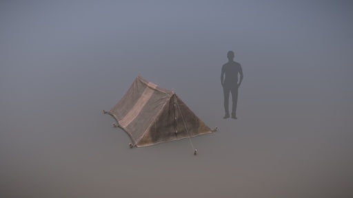 Military Tent WWII TwoSleeping close vr.3