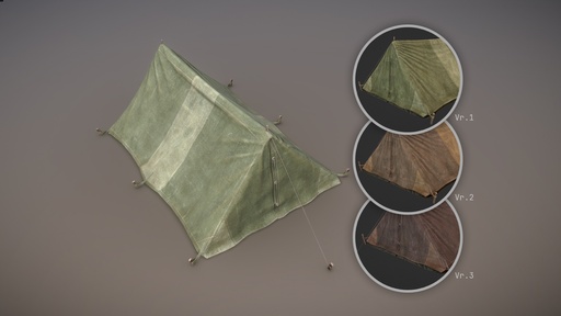 Military Tent WWII TwoSleeping close